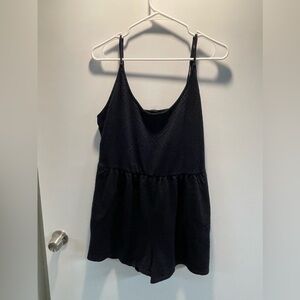 Black Eyelet Romper